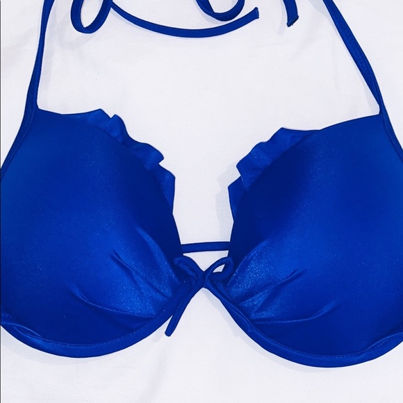 COPY - Victoria Secret royal blue 34B cupped bikini top - Picture 3 of 5